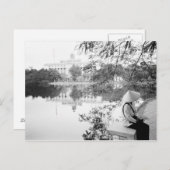 Hanoi Vietnam, Hoan Kiem Lake View (NR) Postkarte (Vorne/Hinten)