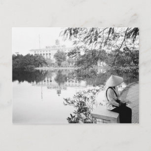 Hanoi Vietnam, Hoan Kiem Lake View (NR) Postkarte