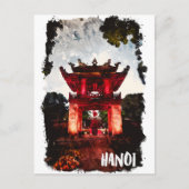 Hanoi Vietnam Literaturtempel Postkarte (Vorderseite)
