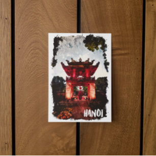 Hanoi Vietnam Literaturtempel Postkarte