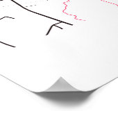 Hanoi - Vietnam MilkTea City Map Poster (Ecke)