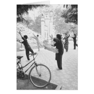 Hanoi Vietnam, Morgengymnastik von Hoan Kiem
