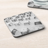 Hanoi Vietnam, Plastikstühle am Tempel Getränkeuntersetzer (Linke Seite)