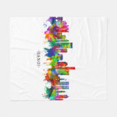 Hanoi Vietnam Skyline Fleecedecke (Vorderseite (Horizontal))