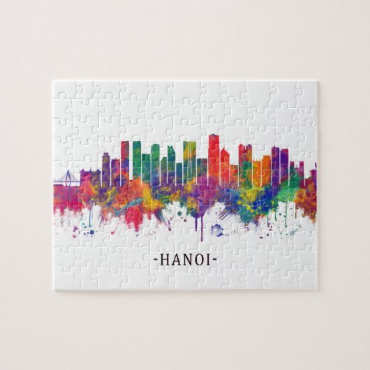 Hanoi Vietnam Skyline Puzzle (Horizontal)