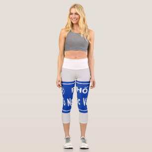Hanoi Vietnam Strassennamen Capri Leggings