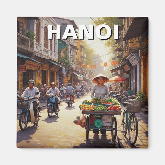Hanoi Vietnam Street Vendor Magnet (Vorne)