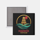 Hanoi Vietnam Südostasien Magnet (Vorderseite/Rückseite)