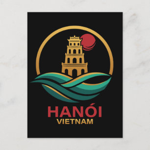 Hanoi Vietnam Südostasien Postkarte