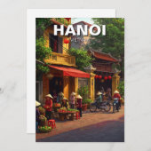 Hanoi Vietnam Travel Feiertagskarte (Vorne/Hinten)