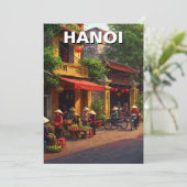 Hanoi Vietnam Travel Feiertagskarte (Stehend Vorderseite)