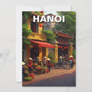 Hanoi Vietnam Travel Feiertagskarte