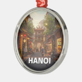 Hanoi Vietnam Travel Ornament Aus Metall (Links)