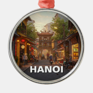 Hanoi Vietnam Travel Ornament Aus Metall