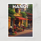 Hanoi Vietnam Travel Postkarte (Vorderseite)