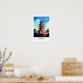 Hanoi Vietnam Travel Print Poster (Küche)