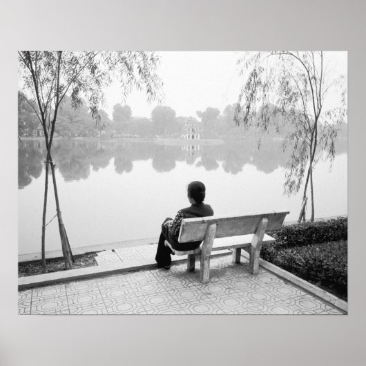 Hanoi Vietnam, View of Hoan Kiem Lake (NR) Poster (Vorne)