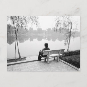 Hanoi Vietnam, View of Hoan Kiem Lake (NR) Postkarte