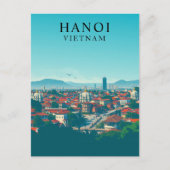 Hanoi, Vietnam Vintage Reisen Kunst, Dichtung und Postkarte (Vorderseite)