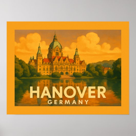 Hanover Germany City Art Poster (Vorne)