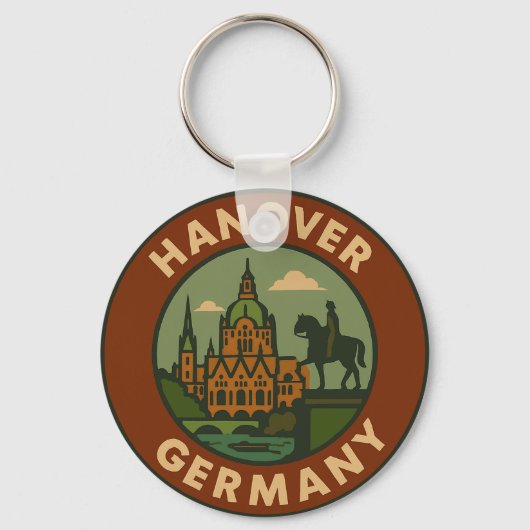 Hanover Germany City Art Schlüsselanhänger (Vorderseite)