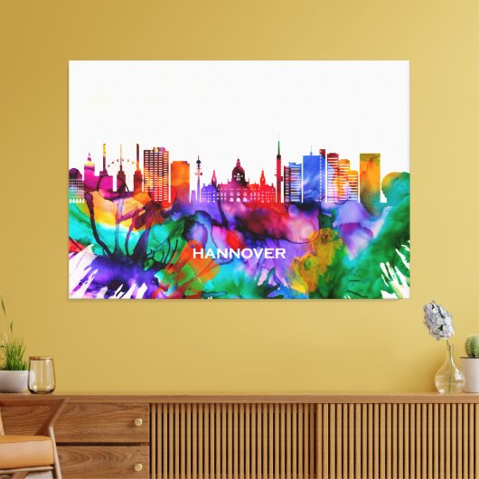Hanover Skyline Leinwanddruck (Insitu (Wohnzimmer))
