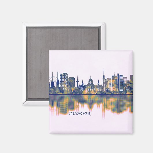 Hanover Skyline Magnet (Vorderseite/Rückseite)
