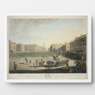 Hanover Square, engraved by Robert Pollard (1755-1 Fotoplatte