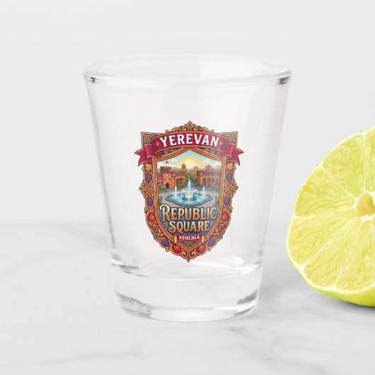 Hanrapetutyan Hraparak Armenien Schnapsglas (Vorderseite)
