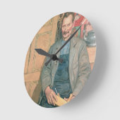 Hans Arnbom, The Carpenter Runde Wanduhr (Winkel)