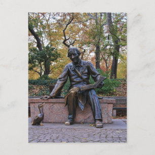 Hans Christlich Andersen, Central Park, NYC Postkarte