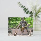 Hans Christlich Andersen im Zentralpark Postkarte (Stehend Vorderseite)