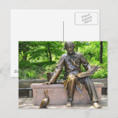 Hans Christlich Andersen im Zentralpark Postkarte (Vorne/Hinten)