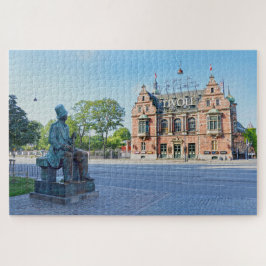 Hans Christlich Andersen Statue, Kopenhagen Dänema Puzzle