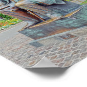 Hans Christlich Andersen Statue, Kopenhagen Poster (Ecke)