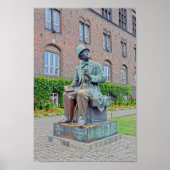 Hans Christlich Andersen Statue, Kopenhagen Poster (Vorne)