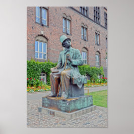 Hans Christlich Andersen Statue, Kopenhagen Poster