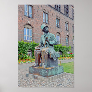 Hans Christlich Andersen Statue, Kopenhagen Poster