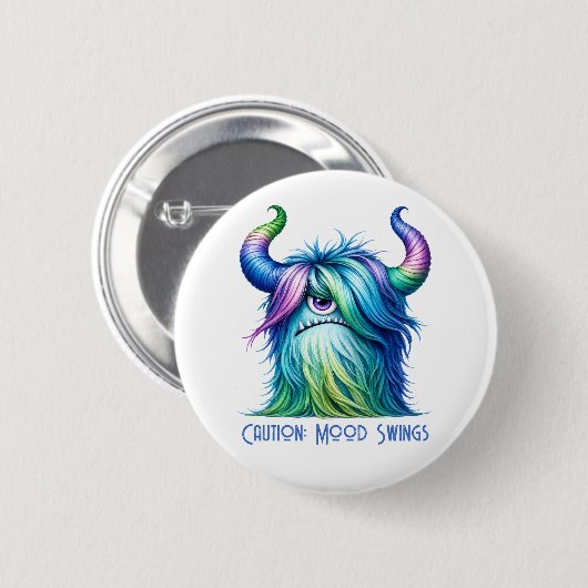Hans - Der großäugige Knurrer Button (Vorne & Hinten)