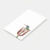Hans der Kolibri in einer Tulpe Post-it-Notizblock Post-it Klebezettel (angewinkelt)