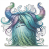 Hans - Ein Mit Augen, durchsichtiger Monster-Aufkl Aufkleber (Vorderseite)