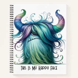 Hans - Ein mit Augen Monster Spiral Foto Notebook Notizblock