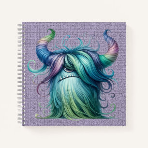 Hans - Ein mit Augen Monster Spiral Notebook Notizblock