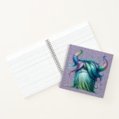 Hans - Ein mit Augen Monster Spiral Notebook Notizblock (Innenseite)