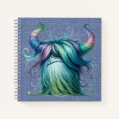 Hans - Ein mit Augen Monster Spiral Notebook Notizblock (Vorderseite)