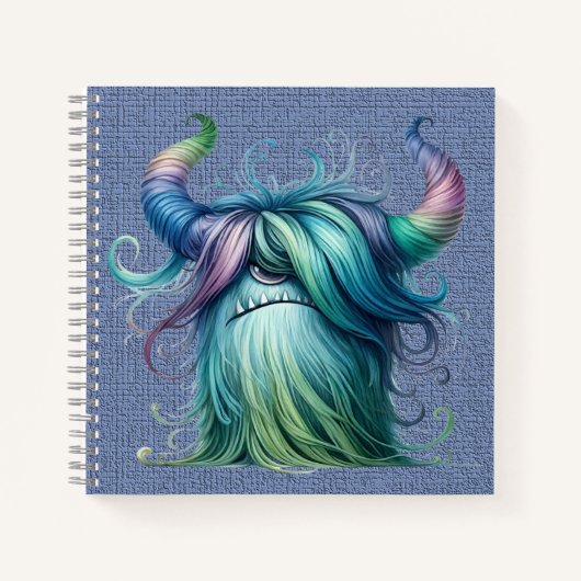Hans - Ein mit Augen Monster Spiral Notebook Notizblock (Vorderseite)