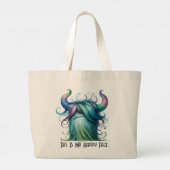 Hans - Ein mit Augen Monster Tote Bag Jumbo Stoffbeutel (Rückseite)