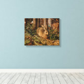 Hans Hoffmann ein Hase im Wald Leinwanddruck (Insitu (Holzboden))