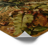 Hans Hoffmann ein Hase im Wald Poster (Ecke)