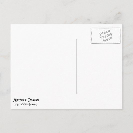 Hans Hoffmann ein Hase im Wald Postkarte (Rückseite)